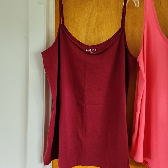 Lot of 5 Loft and Ann Taylor Tanks and Cami L and XL - Picture 6 of 11